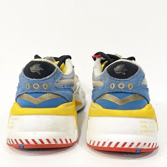 Puma RS-X3 Sonic The Hedgehog Yellow White Blue Kids Sneakers Sz 6.5C - Picture 6 of 12